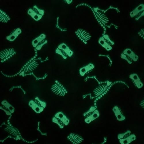 Roupa pet para cachorros BRILHA NO ESCURO (VERDE/FÓSSEIS, 12)