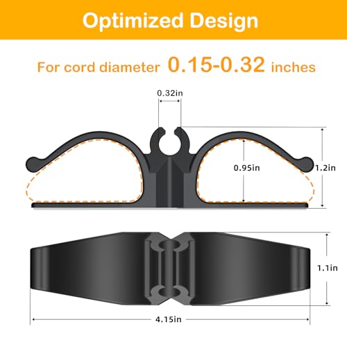 image for Daisyhome Cord Organizer for Kitchen Appliances-6 Pack, Appliance Cord