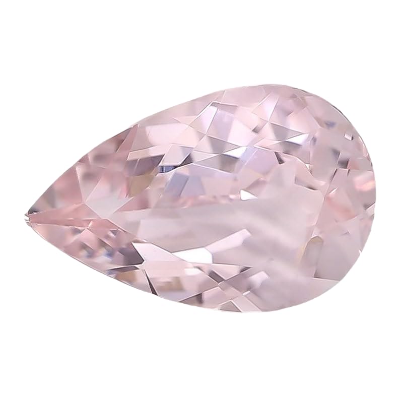 Morganite poire 5x3mm naturelle facettée pour création bague DIY