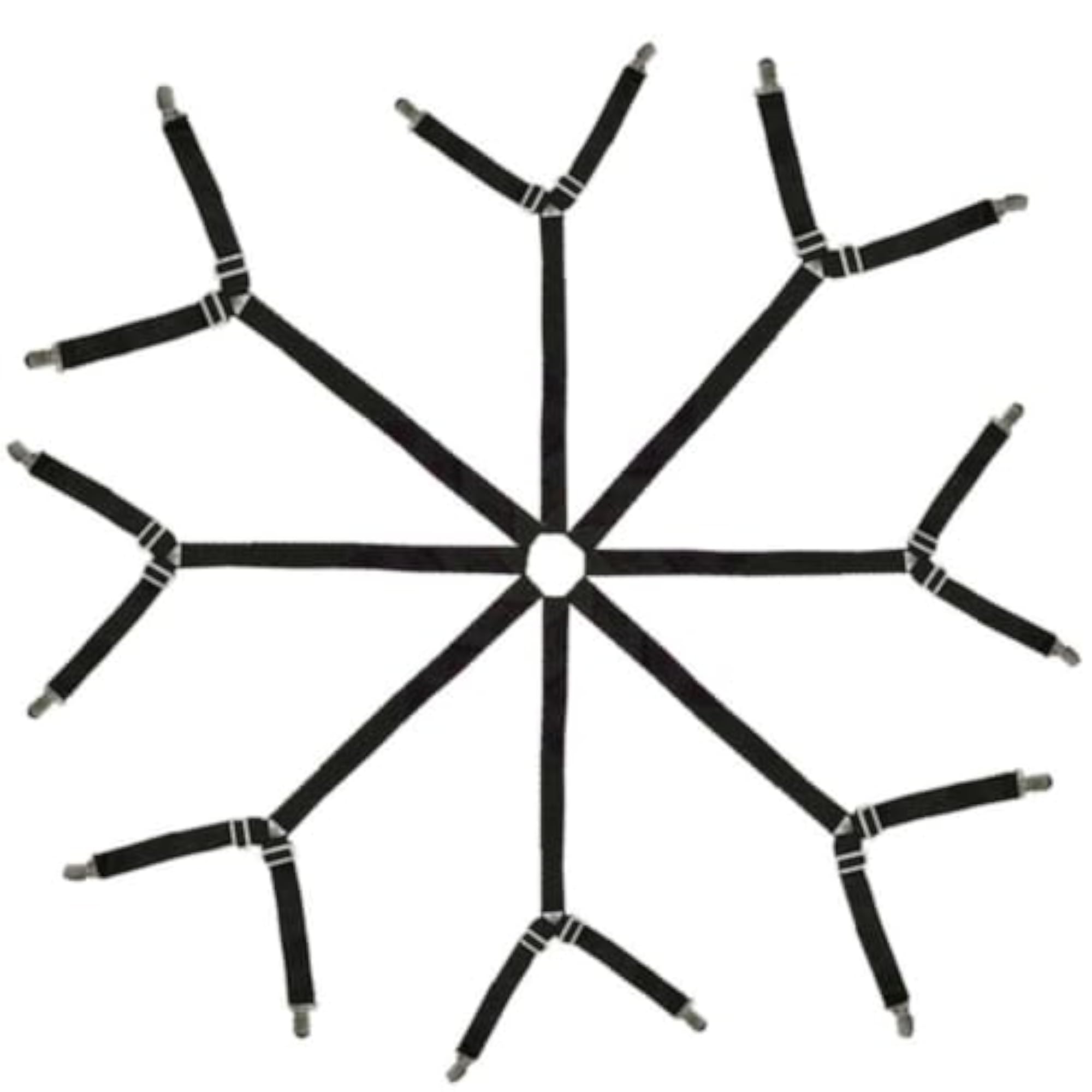 Adjustable Bed Sheet Straps with Clips Elastic Sheet