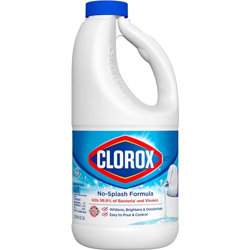 Clorox Splash-Less Bleach1, Disinfecting Bleach, Regular 40 Fluid Ounce Bottle (Package May Vary)