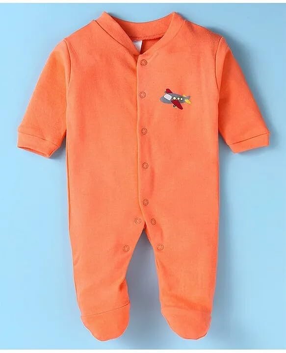Image of New Born Baby 100% Cotton Rompers for Sleepsuits Jumpsuit Night Suits for Baby Boys & Girls |Onesies| Infant Clothes Pack of 3