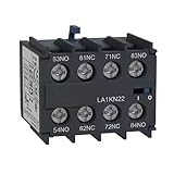 Motorschütze FPJQOBJC 5PCS Original Strom Terminal Relais LA1KN22 Hilfs Kontaktieren Block LA1-KN22 for K Schütz 2NO 2NC Din Schalter