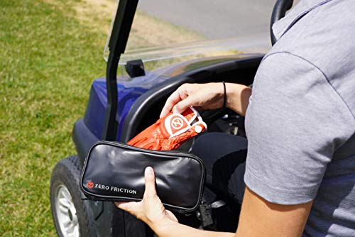 Zero Friction Glove Wallet, Keeps Golf Gloves Dry And Clean, 10 Bonus Tees Included, Black, Universal-Fit #TOP4