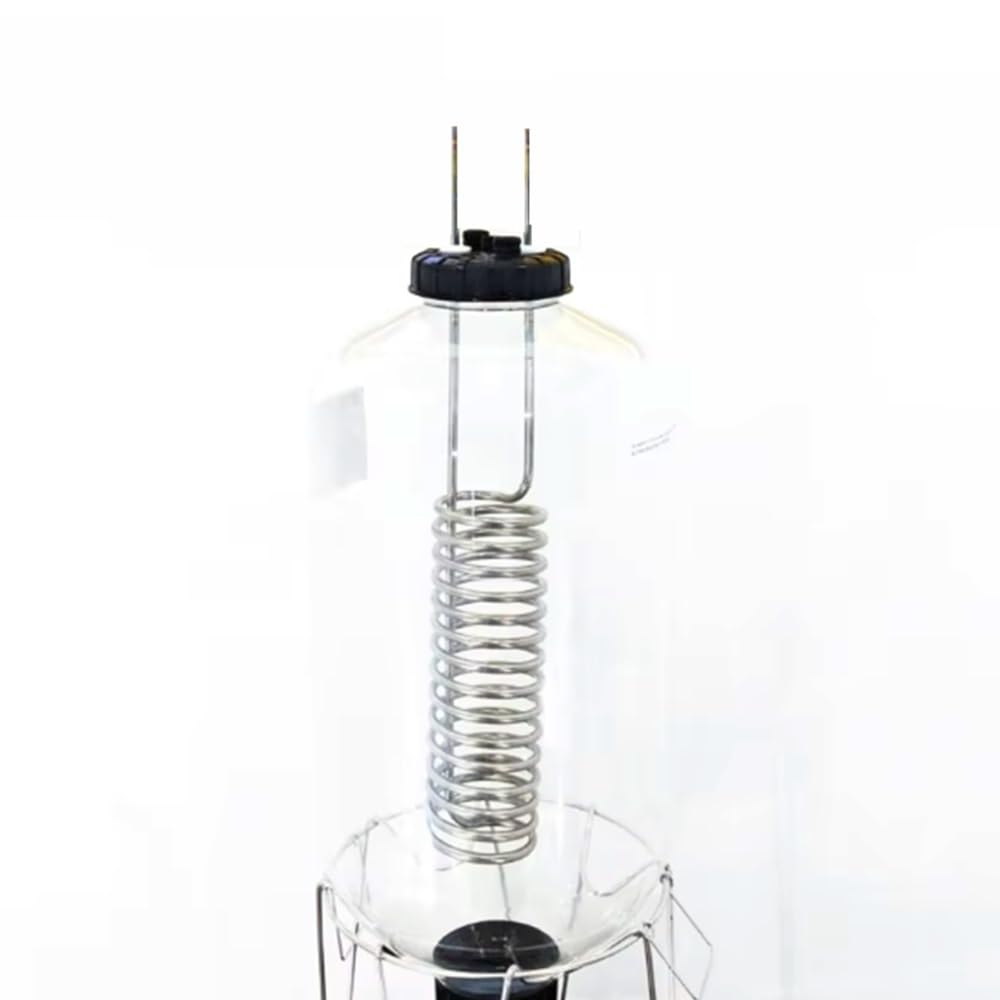 Enfriador de mosto de 1 pieza: serpentín de enfriamiento/calentamiento de acero inoxidable for controlar la temperatura del barril en la elaboración casera de cerveza.
