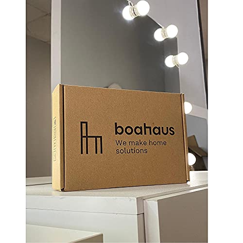 Boahaus Aine Modern Lighted Vanity Table, White, For Bedroom #TOP4