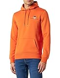 gant t shirt herren 4xl LOGO BRANDING GANT Herren MEDIUM Shield Hoodie Kapuzenpullover MIT MITTLEREM ARCHIV Logo, Pumpkin ORANGE, XXL