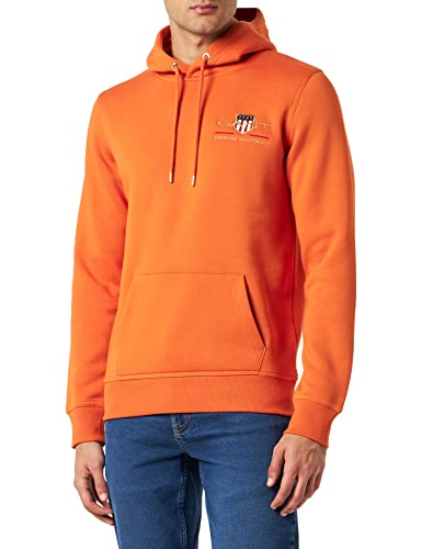 GANT Herren MEDIUM Shield Hoodie Kapuzenpullover MIT MITTLEREM ARCHIV Logo,...