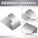 Yaocom 8 Pcs Metal Shelf Bracket Clips Compatible with IKEA Fabrikor # 114594 Bookcase Shelf Bracket Glass Door Galvanized Steel Silver