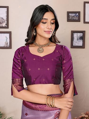 Image of Avantika Fashion Women's Kanjivaram Soft Silk Banarasi Sarees With Blouse Piece For Women