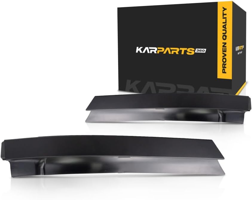 For Chevy Silverado 1500 2016 2017 2018 2019 Bumper Filler Driver and Passenger Side | Pair | Upper | Front | Plastic | Replacement For GM1088183, GM1089183 | 191275097717, 191275097724