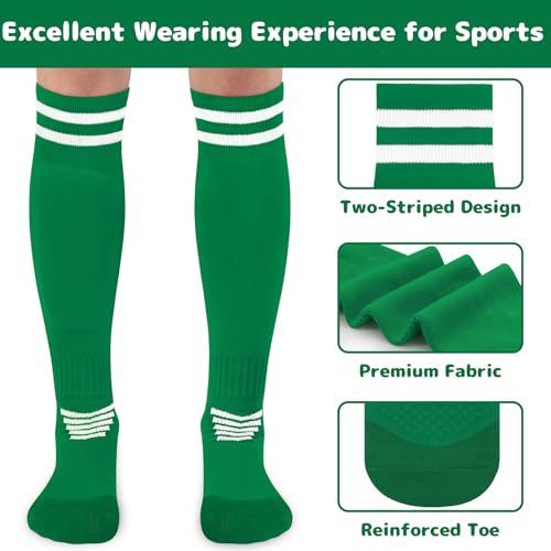 Image of Olreco Kids Soccer Socks Youth Baseball Socks Men Women Softball Sock for Girls Boys Football Sock Men Team Sports Accessory