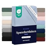 Dreamzie - Spannbettlaken 90x200cm | Mikrofaser Weich – Für Dicke Matratzen...