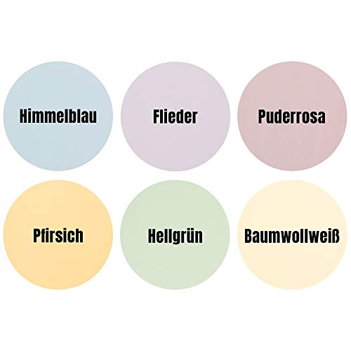 LM-Kreativ Chalky krijtverf 6 x 100 ml (pasteldroom) - Finish krijtverf voor een vintage / shabby chic-look De… - Image 7