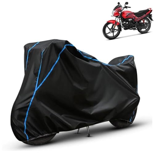 Image of Kerwa Waterproof Bike Cover Compatible with Hero Passion Plus | Dust Proof, UV-Resistant, All-Weather Protection Bike Body Cover, Windproof Elastic Bottom