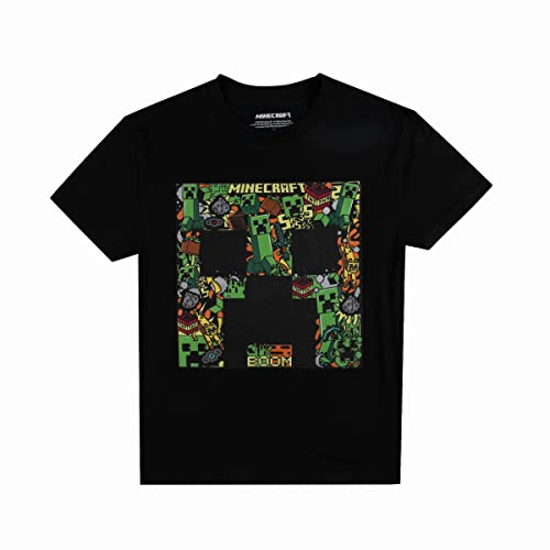 Minecraft Creepers And Character Heads Crew Neck Short Sleeve 4Pk Boy's Tees-Xl Multicolored #TOP4