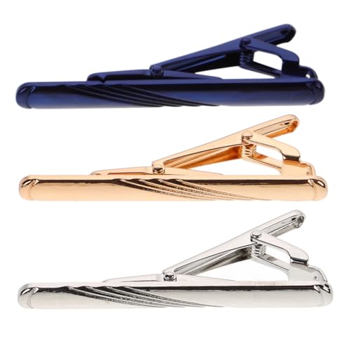 Clips de corbata Holibanna pasadores metálicos refinados accesorio de traje