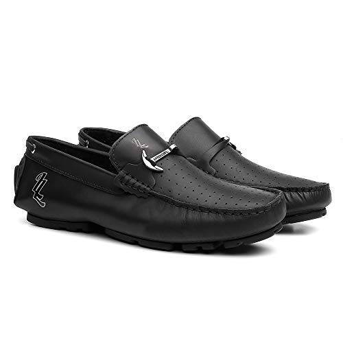 Kit 3 Pares Mocassim Masculino Ancore Em Couro Legitimo Cor:Colorido;Tamanho:43