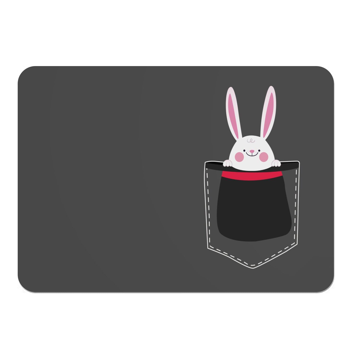 Sets de table liège noir lapin magicien grand format haute qualité