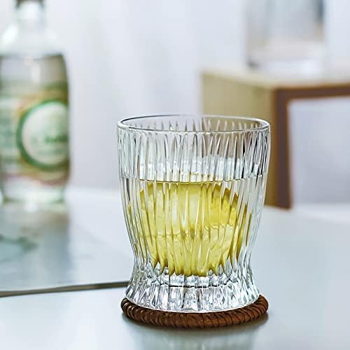 Image of WRINGO 380ml Italian Premium Juice Glasses and Transparent Water Glass Medium Size Tumbler Glasses for Drinking Water and Cocktails, Diamond Design Glass Water Glasses (Rubi, Set of 12)