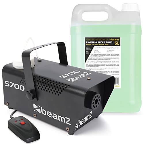BeamZ S700 - Pack de Máquina de Humo de 700w con 5 litros de Líquido extra, Máquina de Humo,...