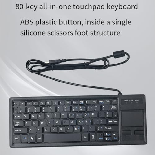 Clavier filaire USB 80 touches compact mini périphérique informatique hub