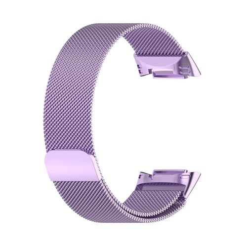 SRMVRNKNNK �~���l�[�[���[�v Fit For Fitbit Fit For Charge 6 5 �o���h �����p Fit For Charge6 ���X�g�o���h �X�e�����X�X�`�[��(Purple,For charge 6)