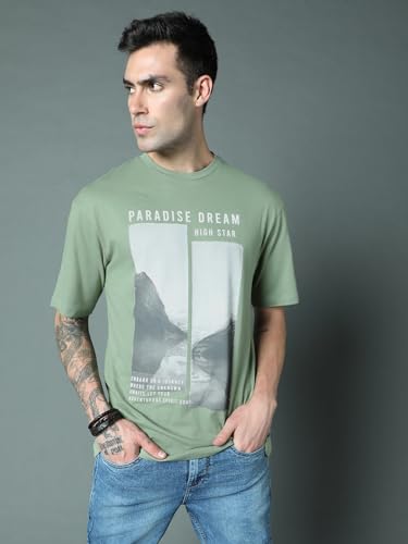 Image of HIGH STAR Men's Geometric Relaxed Fit Shirt