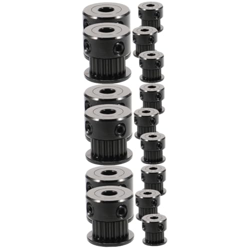 SOLUSTRE 15pcs Idler Pulley Teeth Synchronous Wheel for Printer Aluminum Alloy Timing Belt Pulley Wheel Printer Parts Ti