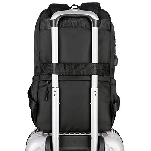Mochila de viaje impermeable gran capacidad morral escolar con USB 7