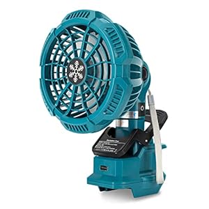 Taingwei Portable Clip on Fan for MT 18V LXT lithium Battery,Battery Powered Stroller Fan with 3 Energy Efficient Speed Settings for Bedroom,Outdoor,Camping and Job Site(Tool Only)