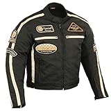 Art 6488 hochfesten Polyester 600D mit Teflonhaltung Vier außentaschen und zwei innerhalb Reißverschluss weicher Kragen 100% Polyester Futter feste wasserabweisend Futter Reflex-Paspel Herausnehmbar CE geprüfte Protektor an Schulter, Ellbogen und PU Rücken Protektor Verbindung Reisverschluss