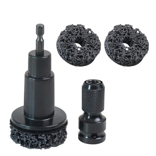 YiNLuax Wheel Hubs & Brake Disc Resurfacing with 1/4 Inch Hexagonal Drives Wheel Hubs & Brake Surfaces Cleaner Tool for Best Cleaning Brake Rotors Cleaning