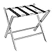 Le Support De Bagage, Support De Valise D'acier Inoxydable De Chrome Se Pliant De Pièce D'hôtel, Support De Valise Rayonnant Le Sac À Dos De Valise (Color : Silver)