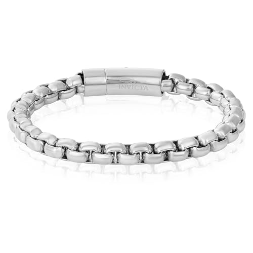 Pulsera de acero inoxidable para hombre 8mm 9 pulgadas miniatura 1
