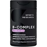 Sports Research Vitamin B-Complex - Full Spectrum of B Vitamins - 90 Liquid Veggie Capsules