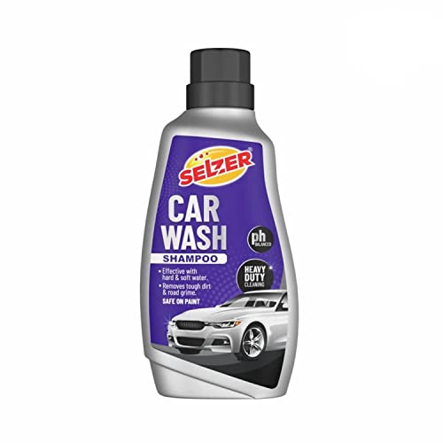 Image of Selzer Car Wash Shampoo (500ml) With PH Balanced Formula, Highly Effective on Dust and Grime, Removes Tough Dirt And Safe on Paint - Pack of 1