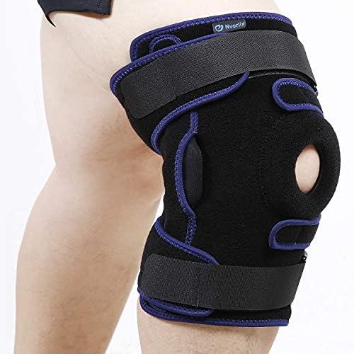 Nvorliy Plus Size Hinged Knee Brace Dual Strap Patellar Stabilization Design & High-Level Support For Arthritis, ACL, LCL, MCL, Meniscus Tear, TDislocation, Post-Surgery Recovery Fit Men & Women (2XL)