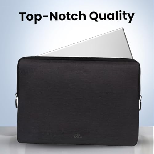Image of RIVACASE Suzuka ECO Laptop sleeve 13.3 to 14 inches fits most popular Macbook, Laptops, Ultrabooks and Tablets made from ECO-FRIENDLY RPET Water Resistant Polyester Fabric