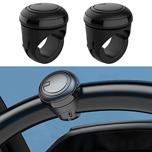 Perilla de silicona, rotador de volante para camiones, automóviles, tractores, cortadoras de césped, botes, ideal para el rotador de volante con una mano, rotación de 360 ​​grados Perilla suicida (2) Cover