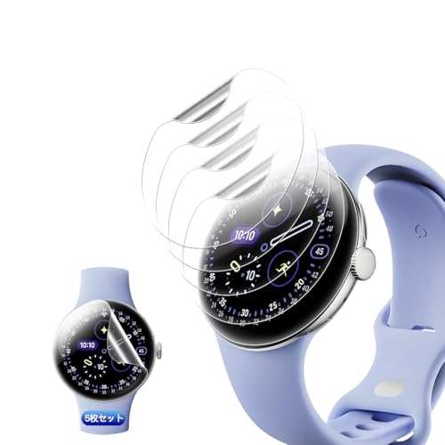 y5Zbgz Ή Google Pixel Watch 4 45mm tB 5 TPU ߗ Ή pixel watch4 45mm یtB ϏՌ Uh~ p O[OsNZWatch4 45MM KXtB Sʕی 3