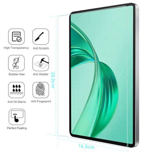 Bighan 2 Pack Screen Protector Compatible with Honor Pad X8a 11", 9H Hardness Tempered Glass Film Clear Anti-Bubble Full Coverage foil