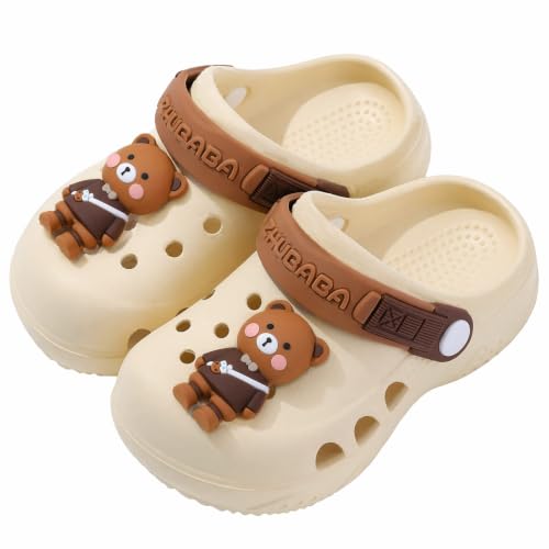 Image of Toddler Little Kids Clogs Slippers Sandals, Non-Slip Girls Boys Clogs Slide Lightweight Garden Shoes Slip-on Beach Pool Shower Slippers