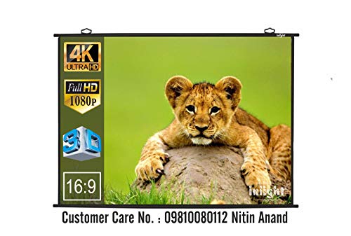 Inlight Map Type Projector Screen, Size: - 8 Ft. x 4 .5 Ft. (16:9...