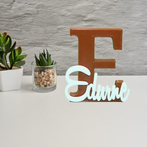 EDURAIT Letras Decorativas Personalizadas con Nombres, para decoración de habitación Juvenil o infanti. Diseñadas para Crear Espacios únicos con Nombres Personalizados y Detalles Elegantes en 3D.