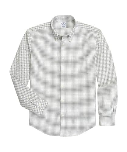 [Brooks Brothers] [ブルックスブラザーズ] コットン タッターソール カジュアルシャツ Regular Fit 330001607 グリーン M