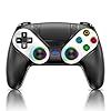 Gamrombo LED Wireless Controller for PS5, Compatible with PS5 Pro/Slim/PC, Dual Vibration, Macro/Turbo Function, 3.5mm Audio Jack, 6-Axis Motion Control Gamepad with Speaker(Black)