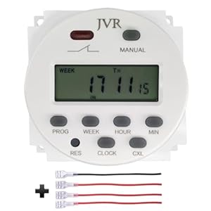 12V Timer Switch – Programmable, DC/AC/Solar Battery Powered | 12 Volt JVR Timer Relay