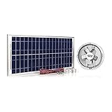 Amtrak Solar's Powerful 40-Watt Galvanized Steel Solar Attic Fan Quietly Cools Your House Ventilates Your House, Garage or RV and Protects Against Moisture Build-up (70 Watt)
