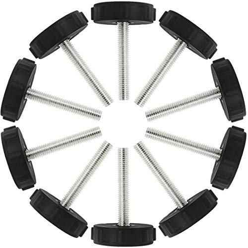 M8 x 50 x 40 mm Furniture Glide Levelling Feet Adjustable Leveller Floor Protector for Furniture Table Foot 10 Pack